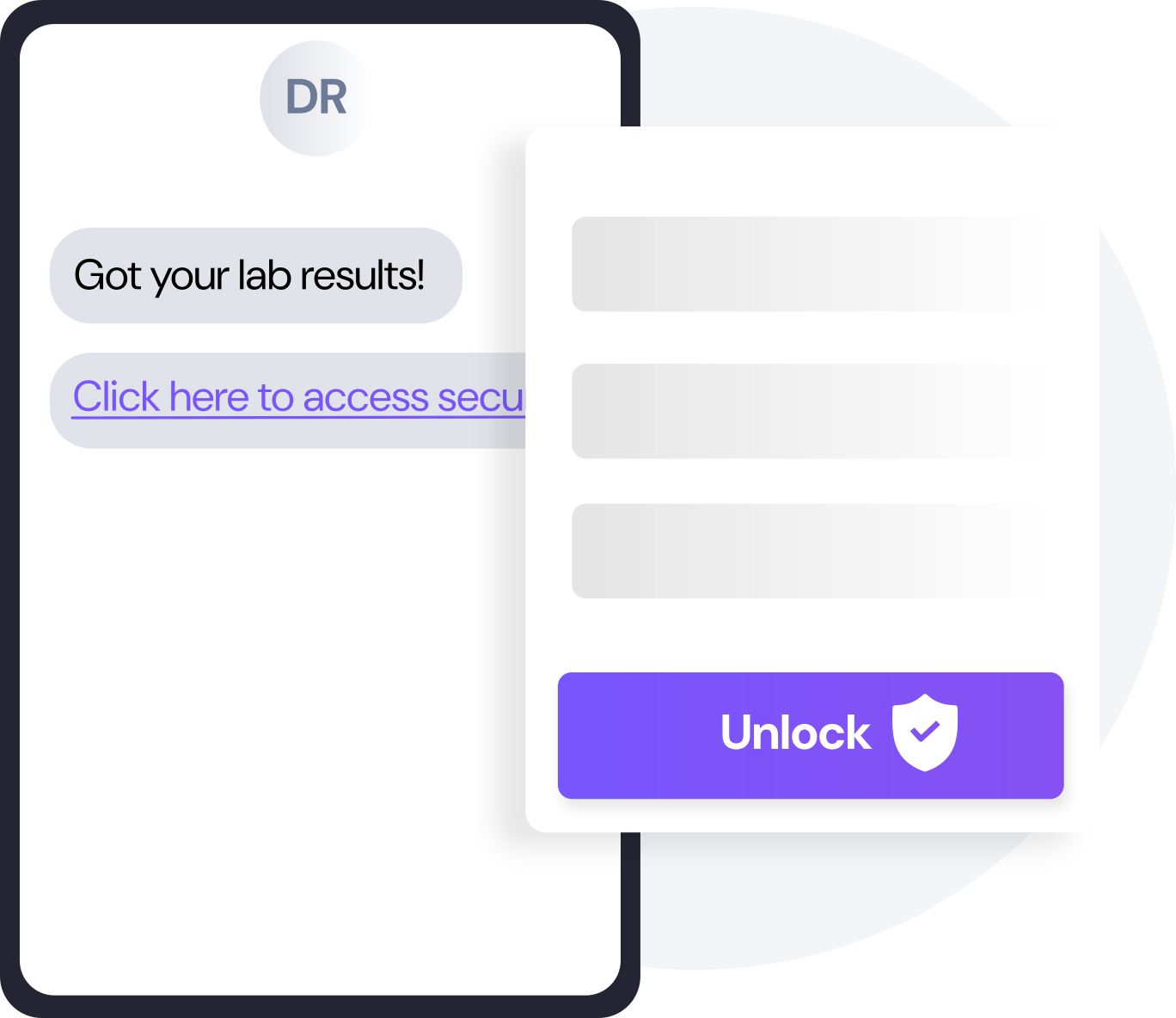 Both secure and regular texts